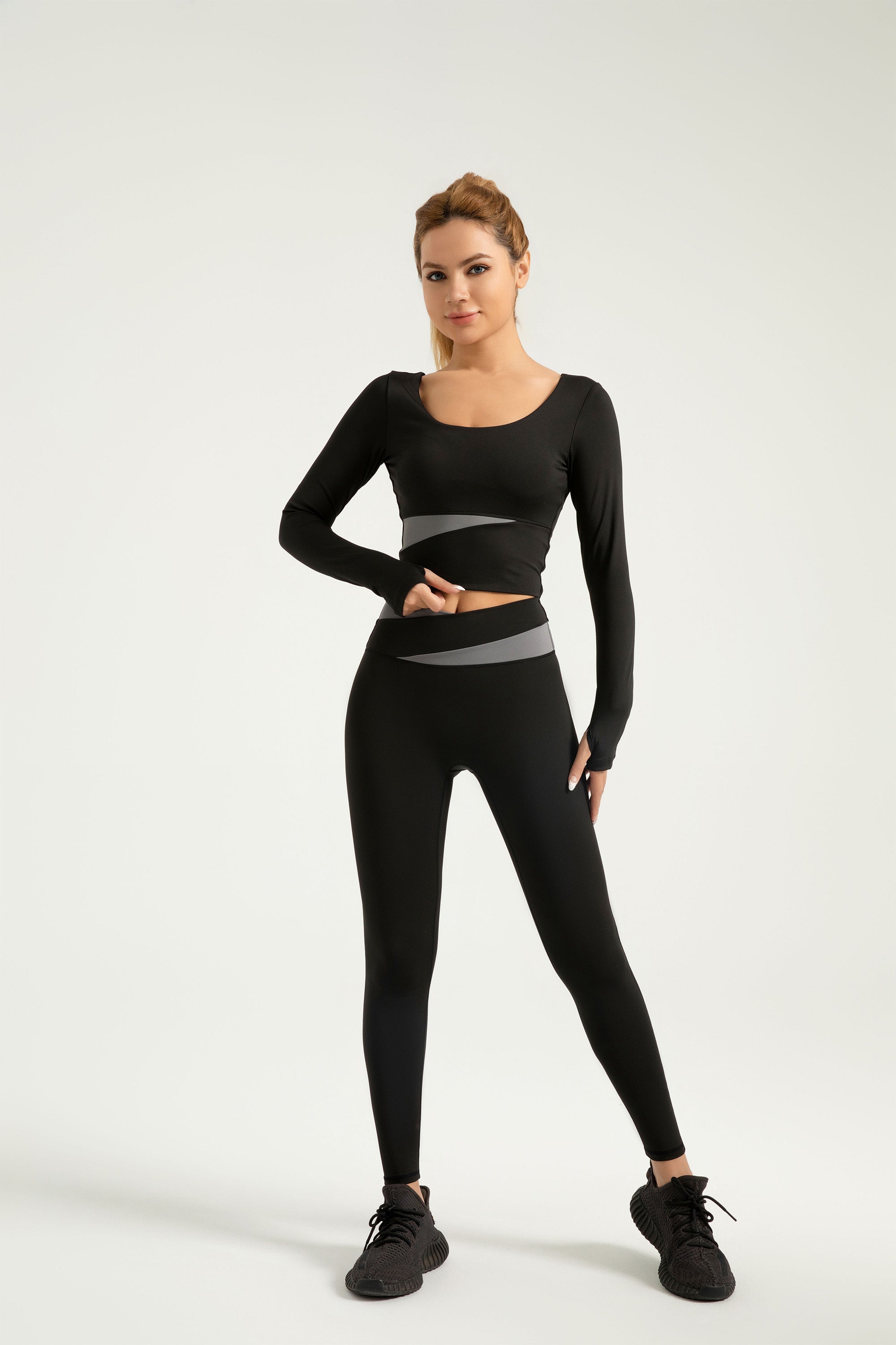 FlexiTech™ Color-Blocking High Waisted Leggings