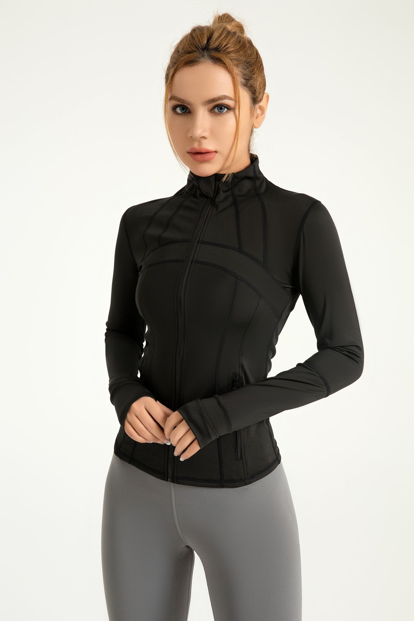 FlexiTech™ Slim-Fit Athletic Zip-Up Jacket