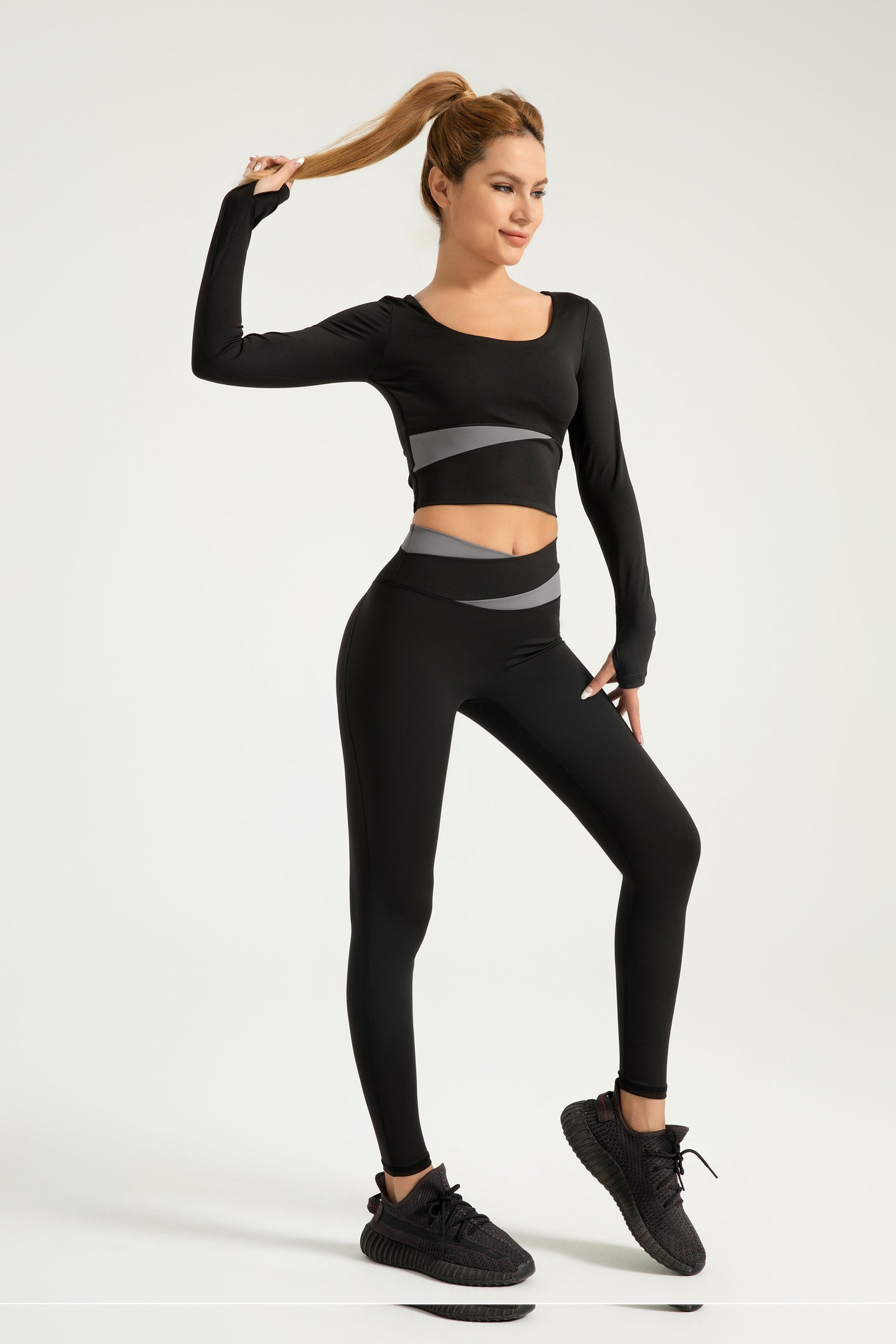 FlexiTech™ Color-Blocking High Waisted Leggings