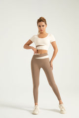 FlexiTech™ Color-Blocking High Waisted Leggings