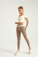 FlexiTech™ Color-Blocking High Waisted Leggings