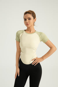 FlexiTech™ Athletic Raglan Sleeve Workout Top