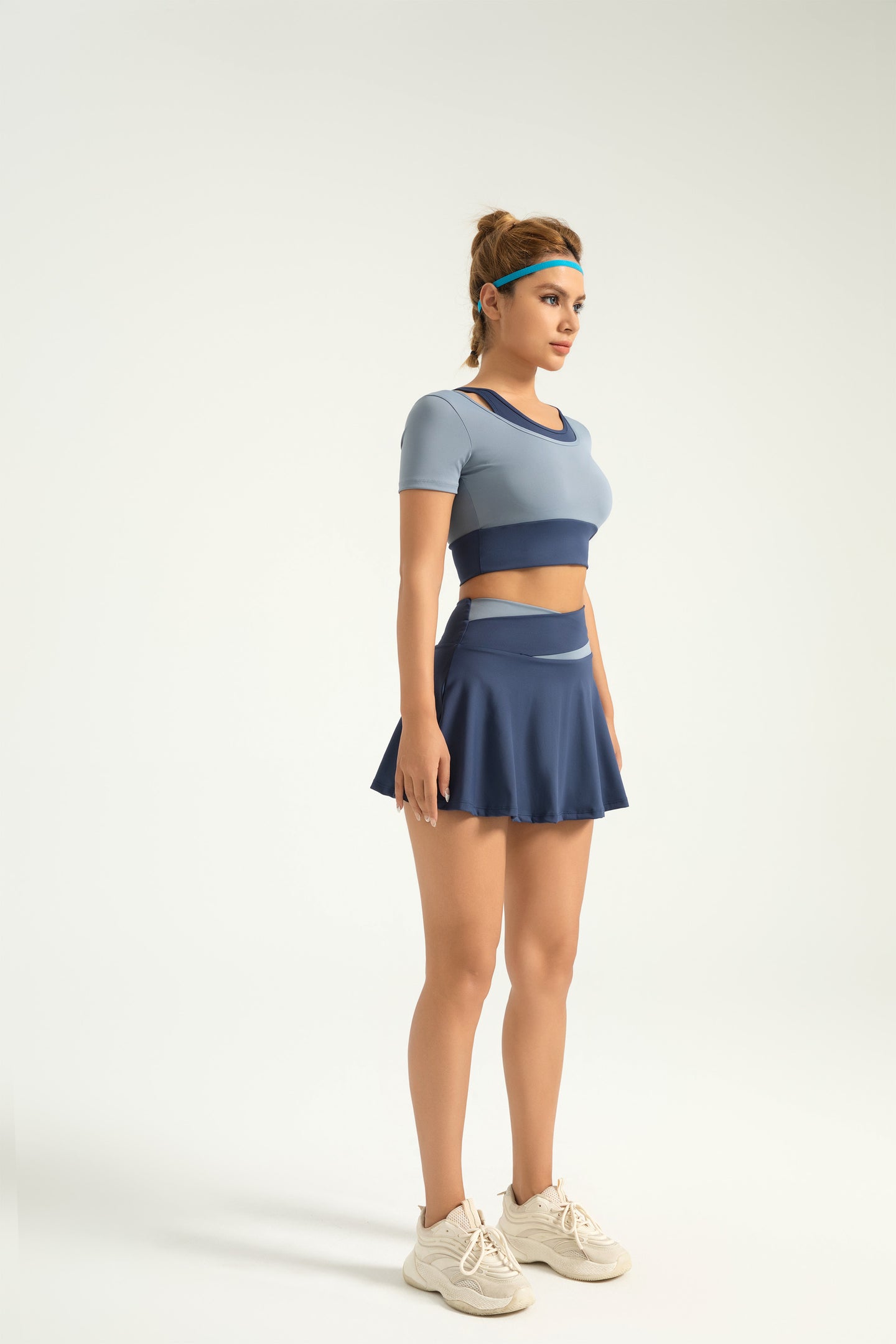 FlexiTech™ Color-Blocking High Waisted Skirts